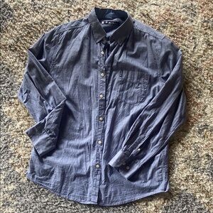 Men's Blue Button-Up Shirt